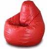 Bean Bag  AG Pară L MAX, Ecopiele, Rosu 