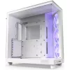 Carcasa fara PSU  NZXT H6 Flow RGB, White 