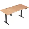 Геймерский компьютерный стол  1STPLAYER MOTORIZED GAMING DESK  MOTO-GT 1675, 72-117 CM ELECTRIC LIFT HEIGHT, INTELLIGENT HEIGHT MEMORY AND SEDENTARY REMINDER, MAX LOAD 80 KG, 25MM SOLID WOOD TABLETOP WITH BLISTER PROCESS,  ABRASION AND SCRATCH RESISTANT, ALUMINIUM LEGS, 160*75*(72 
