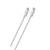 Cablu  Cellular Line Type-C to Type-C, Become, 1M, White 