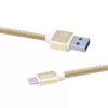 Кабель  Xpower Type-C, Nylon, Gold 