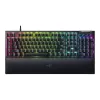 Игровая клавиатура  RAZER Gaming Keyboard Razer BlackWidow V4, Mechanical, Clicky SW, Aluminum, Macro, Digital Wheel, 6 G-keys, Doubleshot ABS, RGB, Wrist rest, USB, EN, Black 