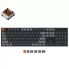 Gaming keyboard  Keychron K5 WIRELESS CUSTOM MECHANICAL KEYBOARD (K5-E3), ULTRA-SLIM, FULL SIZE LAYOUT, RGB BACKLIGHT,  LOW-PROFILE OPTICAL BROWN SWITCH, HOT-SWAP, BLUETOOTH, USB TYPE-C, GAMER (TASTATURA/КЛАВИАТУРА) 