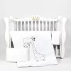 Lenjerie de pat  PM Set lenjerie 3 piese Satin Girafa 