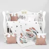 Lenjerie de pat  PM Set lenjerie 8 piese Premium Elefant 