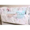 Lenjerie de pat  PM Set lenjerie 8 piese Cosita Iepuras Turcoaz 
