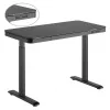 Masa de birou  Lumi S08-22D-SW BLACK ELECTRIC SINGLE-MOTOR SIT-STAND DESK WITH DRAWER & MEMORY CONTROL, 1180X600MM, HEIGHT RANGE 720-1200MM, WEIGHT CAPACITY 60KG, USB-A & USB TYPE-C PORTS, ADVANCE MEMORY CONTROLLER 
