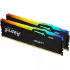 RAM  KINGSTON 64GB DDR5 DUAL-CHANNEL KIT  HYPERX FURY BEAST RGB BLACK KF560C36BBEAK2-64 64GB (2X32GB) DDR5 PC5-48000 6000MHZ CL36-38-38, RETAIL (MEMORIE/ПАМЯТЬ) 
