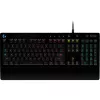 Gaming keyboard  LOGITECH G213 PRODIGY, MECH-DOME, SPILL RESISTANCE, MEDIA CONTROLS, RGB, 1.8M, USB, EN, BLACK, Tipul tastaturii: Membrană, Tipul de conexiune: Cu fir, Conectare: USB Type-A 