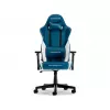 Игровое геймерское кресло  DXRacer Gaming/Office Chair DXRacer GLADIATOR-L-N23-LTC-BW-X1, Blue/White, Gaslift class 4, Premium PVC leather, max weight up to 150kg / height 180-200cm, Full tilt, Recline 90°-135°, 3D Armrests, Headrest and lumbar cushions, 6 cm PU Caster, W-22,15 kg 