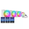 Cooler universal  ARCTIC LIQUID FREEZER III 420 A-RGB WHITE MULTI COMPATIBLE ALL-IN-ONE CPU WATER COOLER, INTEL 1851/1700/1200/115X AMD AM5/AM4, VRM FAN A-RGB: 400–2500RPM, PUMP: 800–2800RPM, 3X140MM A-RGB FAN 200–1900RPM, AIRFLOW 69.90 CFM/117.06 M3/H, FDB, ACFRE0015 