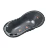 Cadita pentru copii  PM Cadita Maltex 100cm steel grey 