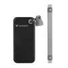 Hard disk extern  VERBATIM M.2 External SSD 2.0TB Verbatim Pocket USB 3.2 Gen 2, Black/Grey, USB-C, Sequential Read/Write: up to 1000/1000 MB/s, Windows®, Mac, Keyring and Cable Holder, Portable, Compact, Rugged and Perfect for travel, Ultra-lightweight, Cloth bag, Nero Backu 