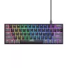 Игровая клавиатура  TRUST Trust Gaming GXT 867 ACIRA  60% Mini mechanical gaming keyboard, Outemu linear mechanical red switches, full RGB illumination, 61 keys, 50 million key presses, US, 1.5 m, USB, Black 