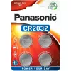 Baterie   PANASONIC CR2032, Blister*4, Panasonic, CR-2032EL/4B 