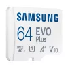 Card de memorie  Samsung ..64GB MicroSD (Class 10) UHS-I (U3)+SD adapter, Samsung EVO Plus 2024 "MB-MC64SA" (R:160MB/s) 