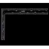 Угольник  NovumGr Угольник строительный черн. 400x600x2mm HOTECHE 