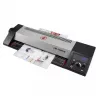 Laminator  QSMILE Qsmile LM330iDX A3, Black, Rollers: 2(hot shoe), Reverse, Input width: 330 mm,Speed: 55 cm/min, Min Film thickness: 160(2*80) microns, Max. film thickness: 250(2*125) microns, Min Film size: Credit card size (54*86 mm), Max. Paper size: A3, Max. lam. 