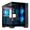 Корпус без БП  CHIEFTEC CASE ATX  VISIO, W/O PSU, 0,65/0.9MM, 6X120MM ARGB, FRONT& SIDE TEMPERED GLASS, DUAL-CHAMBER, RGB HUB,1XUSB-C, 2XUSB3.0, 2X2,5", 2X3,5", BLACK 