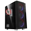 Carcasa fara PSU  SPACER CASE  - GAMING, MIDDLE TOWER, ATX, "RAINBOW", FARA SURSA,STICLA SECURIZATA, 4 X FAN, USB 2.0 X 2, USB 3.0 X 1, HD-AUDIO, MESH, FAN CONTROLLER 