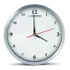 Ceas de perete  ESPERANZA CLOCK WALL  DETROIT  EHC009W WHITE,  30 CM, ALUMINIUM FRAME, QUIET MOVEMENT, HOOK FOR EASY INSTALLATION, POWER: 1X AA BATTERY (NOT INCLUDED) 