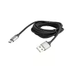 Cablu  Cablexpert Retail Box Cable Type-C/USB2.0, AM/CM,  1.8 m, Cablexpert Cotton Braided Black, CCDB-mUSB2B-AMCM-6 