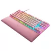 Gaming keyboard  RAZER Gaming Keyboard Razer Huntsman V2, TLK, Mechanical, Optical Linear SW, Aluminum top, Macro, Wrist Rest, Sound Dampening Foam, RGB, USB, EN, Pink 