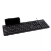 Tastatura  GEMBIRD Keyboard Gembird KB-UM-108, Multimedia Smartphone stand, Silent, 1.5m, USB, EN, Black 
