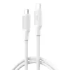 Cablu  XO Type-C to Type-C Cable XO, PD fast charging 60W, NB-Q265B, White 