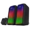 Колонка  SVEN 420 BLACK (USB),  2.0 / 2X5W RMS, BLUETOOTH, DYNAMIC RGB BACKLIGHT TOUCH CONTROL, USB, 3.5 MM JACK 