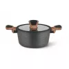 Кастрюля с крышкой  FISSMAN Diamond 14304 20x10 cm/2,6 l +capac sticla 
