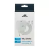 Зарядное устройство  Rivacase Wall Charger Rivacase PS4101 WD4, + Type-C to Type-C Cable, 1 port, 20W PD USB-C, White 