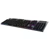 Игровая клавиатура  LOGITECH Gaming Wireless Keyboard Logitech G915 X, Mechanical, Ultra thin, GL Linear, Aluminum, Media сontrols, Volume roller, RGB, 2.4GHz+BT, EN, Black 