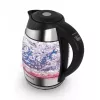 Ceainic electric  ESPERANZA Kettle Esperanza SEINE EKK026  Glass Black with LED light and temperature controller, 2200W, 1,7l, The kettle will heat the water up to 60°C, 70°C, 80°C and 90°C. Concealed heating element, 360° swivel base, auto shut-off after boiling 