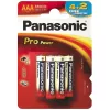 Baterie   PANASONIC Panasonic   "PRO Power" AAA Blister *6, Alkaline, LR03XEG/6B2F 