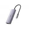 Docking station  UGREEN UGREEN HUB 4in1 USB-A 3.0 to 3*USB-A 3.0 + RJ45 1Gbps, Black 
