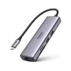 Док-станция  UGREEN UGREEN HUB 7 in 1 USB-C with Ethernet Interface CM512, Silver UG_65154 