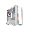 Carcasa fara PSU  DEEPCOOL ”CC360 WH ARGB” MICRO-ATX CASE, WITH SIDE-WINDOW (TEMPERED GLASS SIDEPANEL) MAGNETIC, WITHOUT PSU, PRE-INSTALLED: REAR 1X120MM ARGB FAN, FRONT: 2X120MM ARGB FANS, MAGNETIC DUST FILTERS, QUICK-RELEASE SSD MOUNTING,2X3.5” BAYS/3X2.5” BAYS, 1XU 