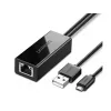 Accesoriu TV  UGREEN UGREEN Adapter for Chromecast Micro USB to Ethernet, Black 