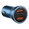 Incarcator masina  Baseus USB Car Charger - Baseus Golden Contactor, 2xUSB (U + U), 40W, Blue  CCJD-A03 