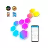 Умная светодиодная лента  None Hexagon Lights GOVEE Glide Hexa Light Panels 10 Pack, Wi-Fi + BT, Multicolor, Diffused RGBIC Light Effects, No Hub Required, DIY Lighting Effects, Flexible Installation, 40 Preset Lighting Effects, Customizable Design Layout, App, Control Box, Voice  