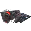 Gaming keyboard  Genesis Genesis 4 in 1 Combo Cobalt 330 Keyboard+Mouse+Mouse Pad+Headset, US Layout 