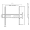Настенное крепление  Sbox SBOX TV-Wall Mount PLB-2544F-2 for 32-55'', Vesa 200x200, 400x400, Max load 35kg 