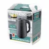 Ceainic electric  Brock Kettle BROCK WK 0618 BK,  1500W, 1.8l, Kettle with 360° base. Hidden heating element. Safety lock cover. Automatic and manual on/off. Protection against boiling LED operation light. Stainless steel body. 