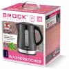Электрочайник  Brock Kettle BROCK WK 9904 BK, 2200W, 1.7l. Boil dry protection.Automatically turns off when water boils. Automatic one button cover starter for easy operation. Streamline, modern kettle with a unique design. 