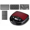 Prajitor de pâine  Brock Sandwich Maker BROCK SSM 6004 RD, 750W, 4 in 1 functions (Sandwich, Nutlet, Waffle, Grill) 