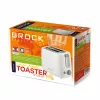 Prajitor de pâine  Brock Toaster BROCK BT 1006 WH, 700W,  2 slices, pop-up. Variable electronic time control. Jam protection. Automatic shutdown. Cancel function in the middle of a program cycle. Pull-out crumb tray. 