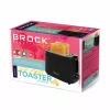 Prajitor de pâine  Brock Toaster BROCK BT 1007 BK, 700W, 2 slices, pop-up. Variable electronic time control. Jam protection. Automatic shutdown. Cancel function in the middle of a program cycle. Pull-out crumb tray. 