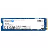 SSD  KINGSTON 500GB SSD M.2 TYPE 2280 PCIE 4.0 X4 NVME  NV3 SNV3S/500G, READ 5000MB/S, WRITE 3000MB/S (SOLID STATE DRIVE INTERN SSD/ВНУТРЕНИЙ ВЫСОКОСКОРОСТНОЙ НАКОПИТЕЛЬ SSD) 