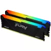 Модуль памяти  KINGSTON 16GB DDR4-3600MHz  Kingston FURY Beast RGB (Kit of 2x8GB) (KF436C17BB2AK2/16), CL17-21-21, 1.35V, Black 